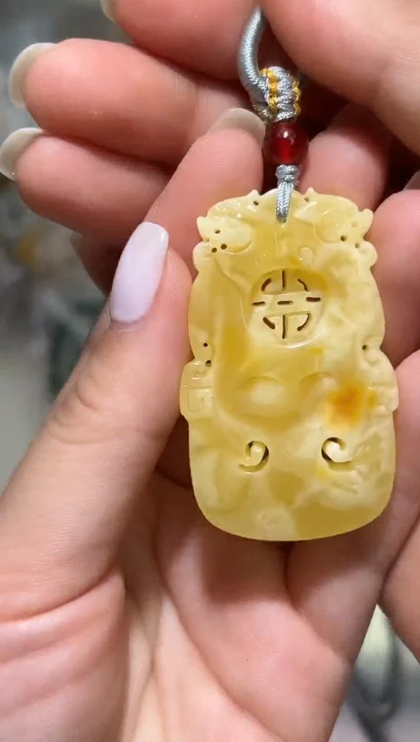 裸石琥珀未镶嵌琥珀蜜蜡吊坠