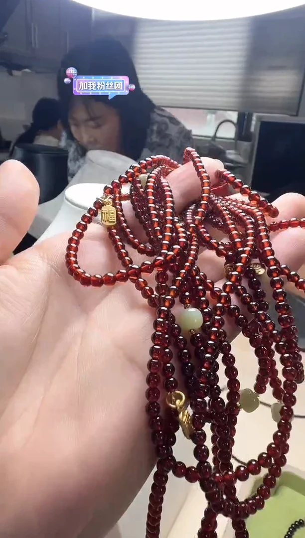 石榴石多圈手串合金多圈手串多样性发其一