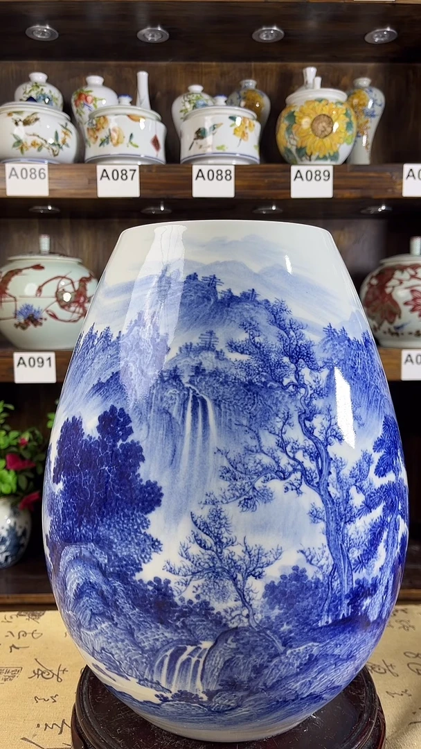 【闪购商品】纯手工手绘高山流水大罐