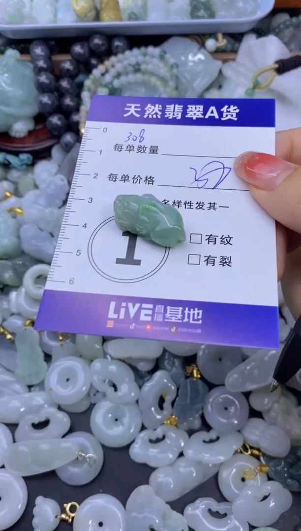 颈饰未镶嵌翡翠天然翡翠A货批量多样性发一件