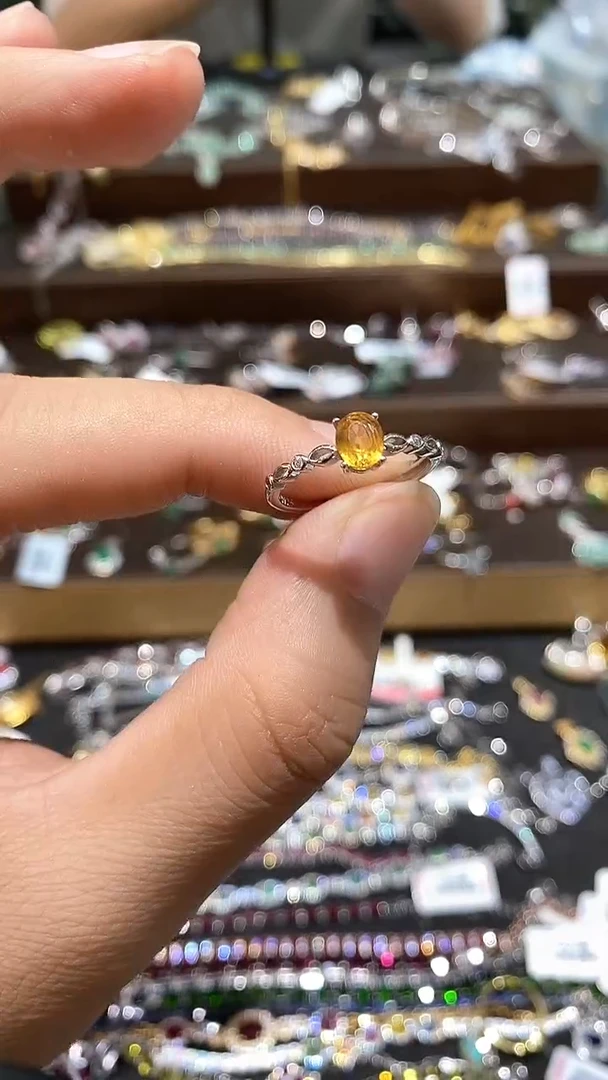 【闪购商品】蓝宝石戒指银S925镶嵌戒指