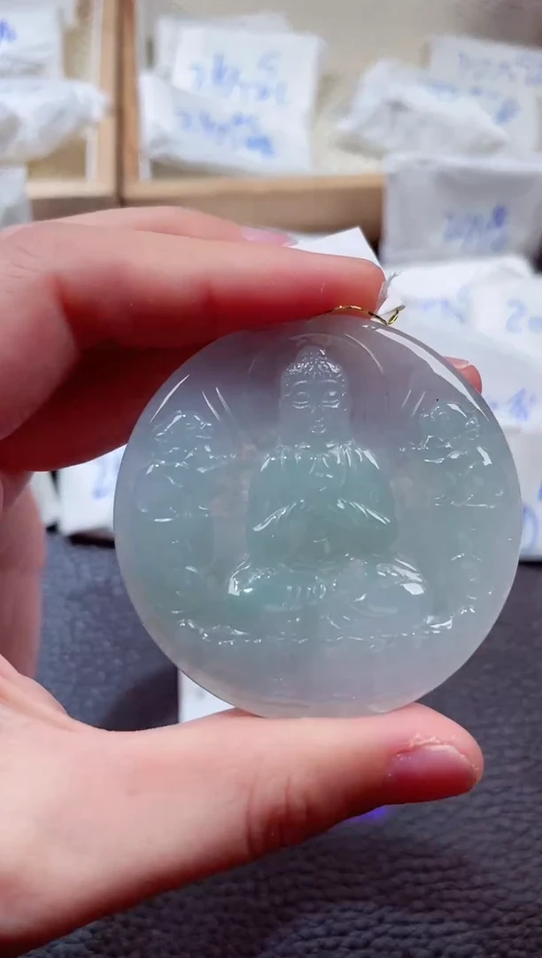 翡翠未镶嵌颈饰00008648