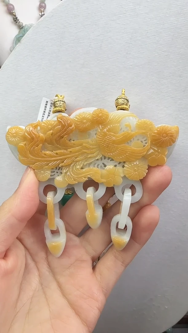 颈饰未镶嵌翡翠国风翡翠