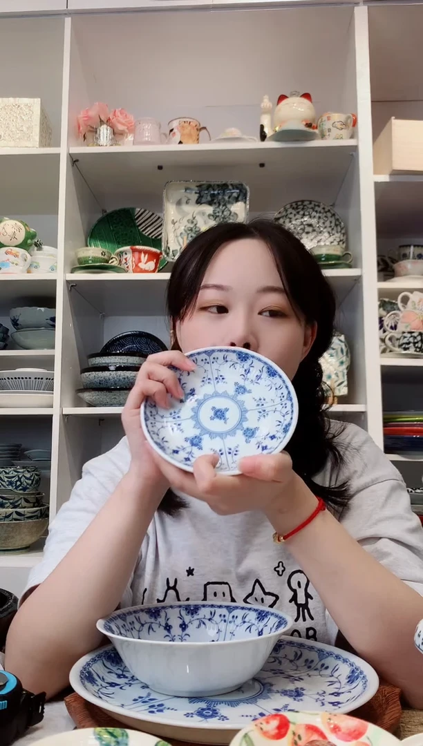 陶瓷【清仓】bloom青花小碟子