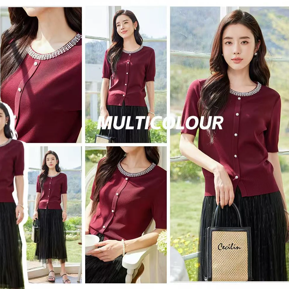 YINER音儿2025夏季新款显瘦时尚百搭毛针织衫服装女8C65206446