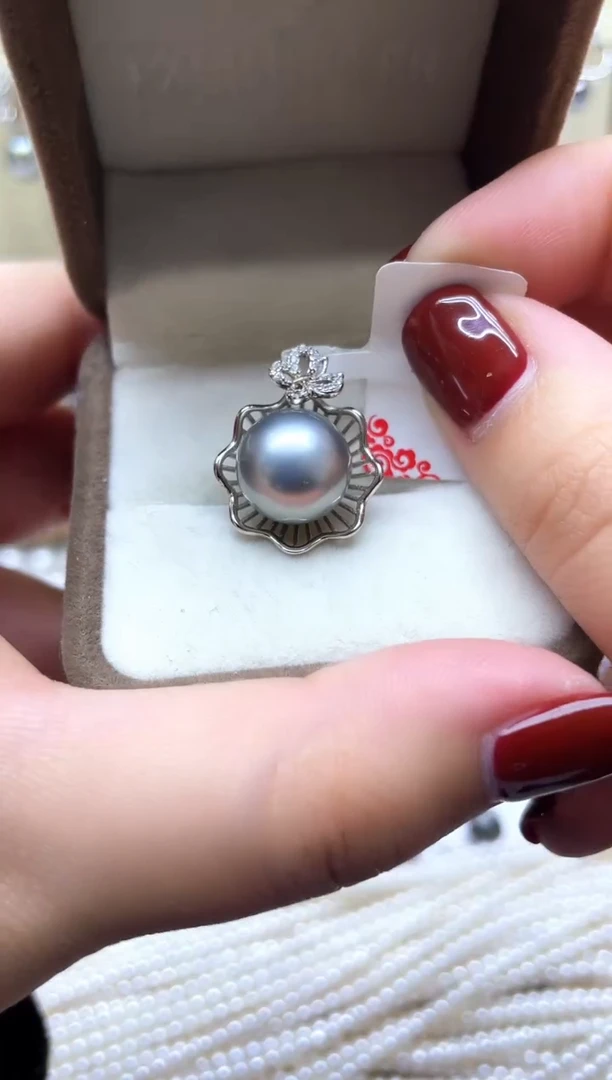 【闪购商品】海水珍珠颈饰银S925镶嵌吊坠