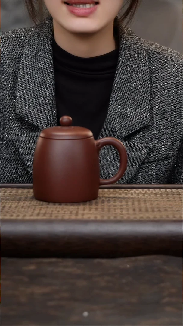 茶杯紫砂秦权底槽青
