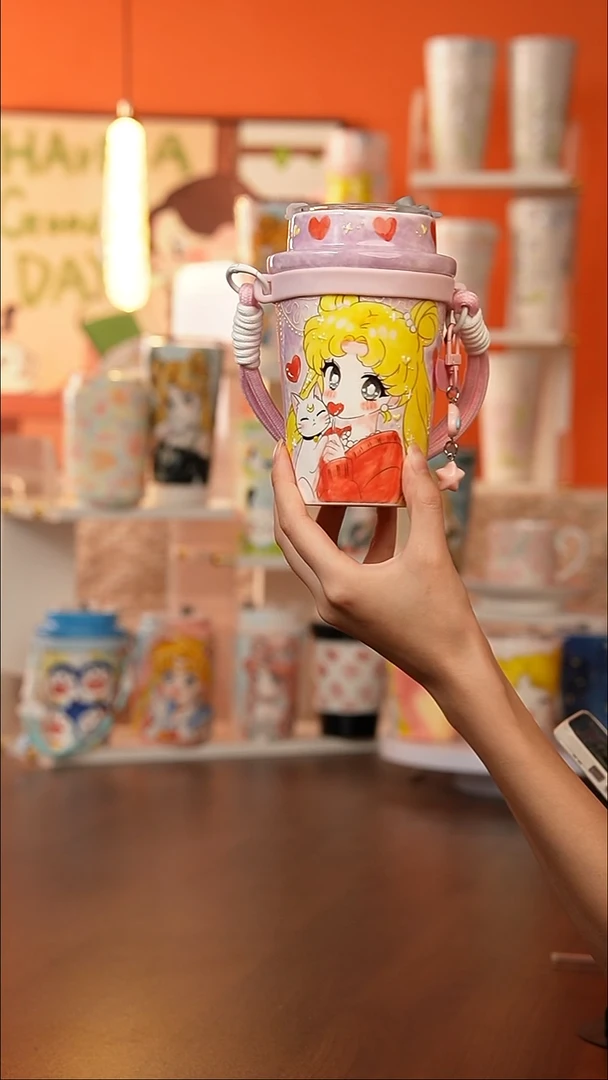 景德镇手工手绘文创陶瓷杯
