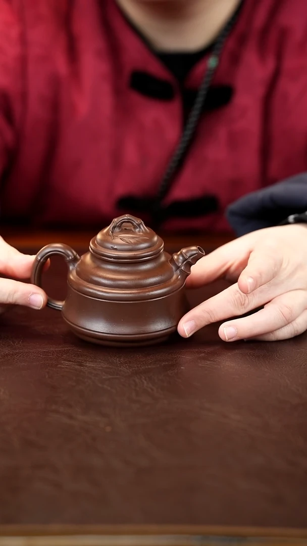 茶壶紫砂紫泥 竹鼎