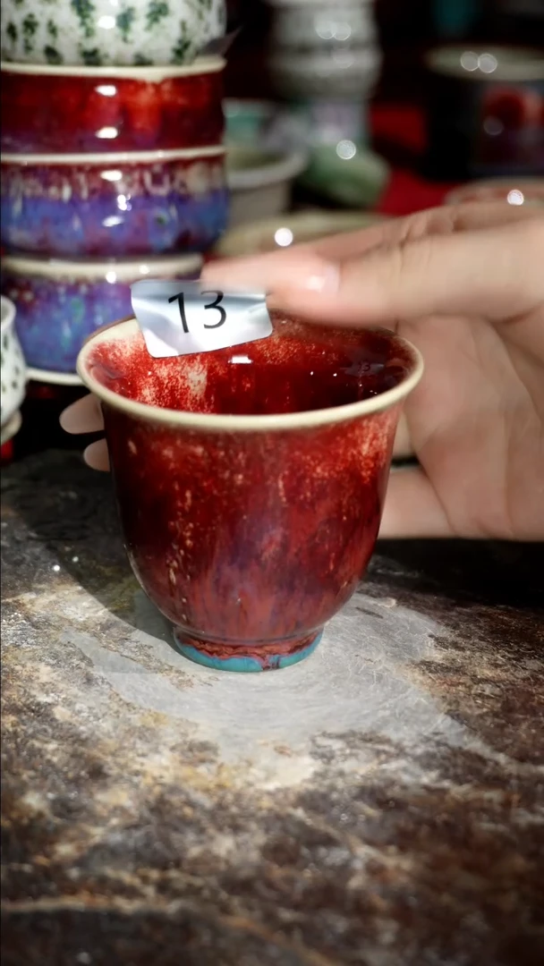 摆件精品窑变钧瓷茶器