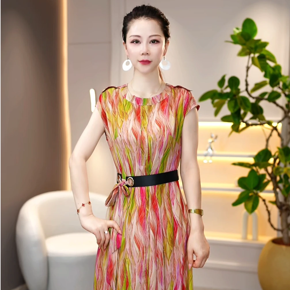 气质轻奢连衣裙遮肉裙显瘦修身