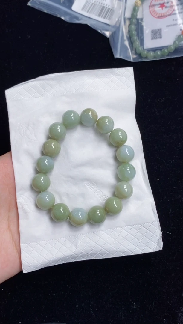 未镶嵌手串翡翠152号链接天然缅甸翡翠A货一物一证
