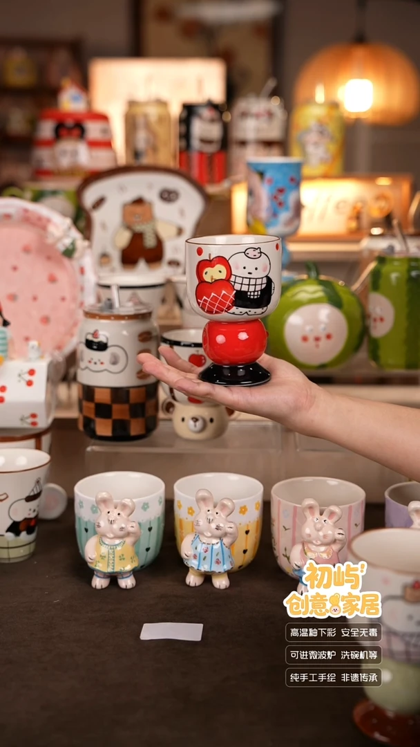 瓷【初屿】手工手绘陶瓷餐具