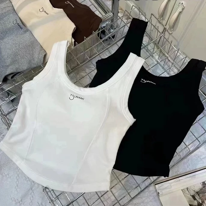 【刁蛮公主】吊带背心带胸垫3632