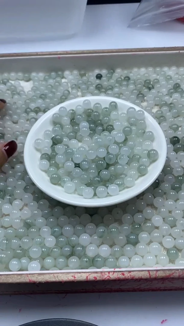 【闪购商品】玛瑙/玉髓颈饰未镶嵌w390天山翠8mm*50颗