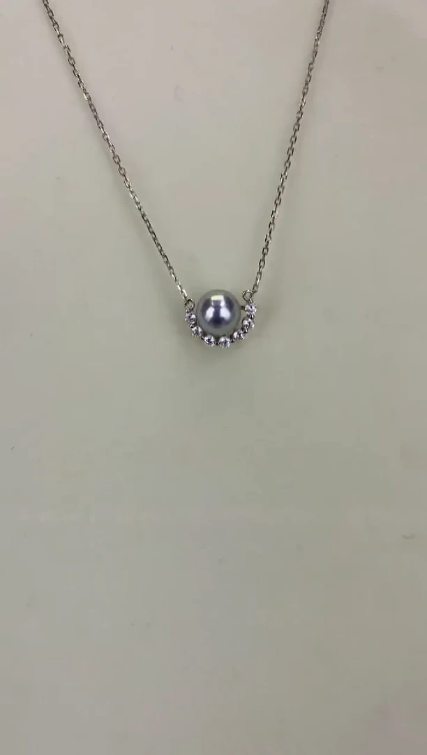 银S925镶嵌DA海水珍珠 GD172 套链