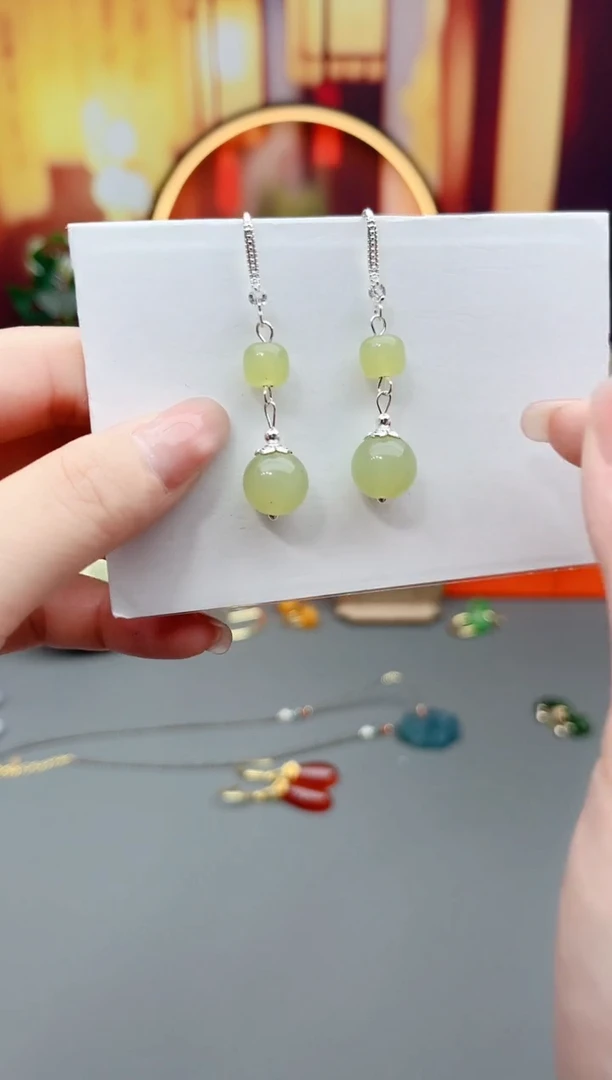 未镶嵌东陵石耳饰430