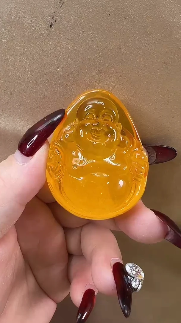 琥珀颈饰未镶嵌吊坠