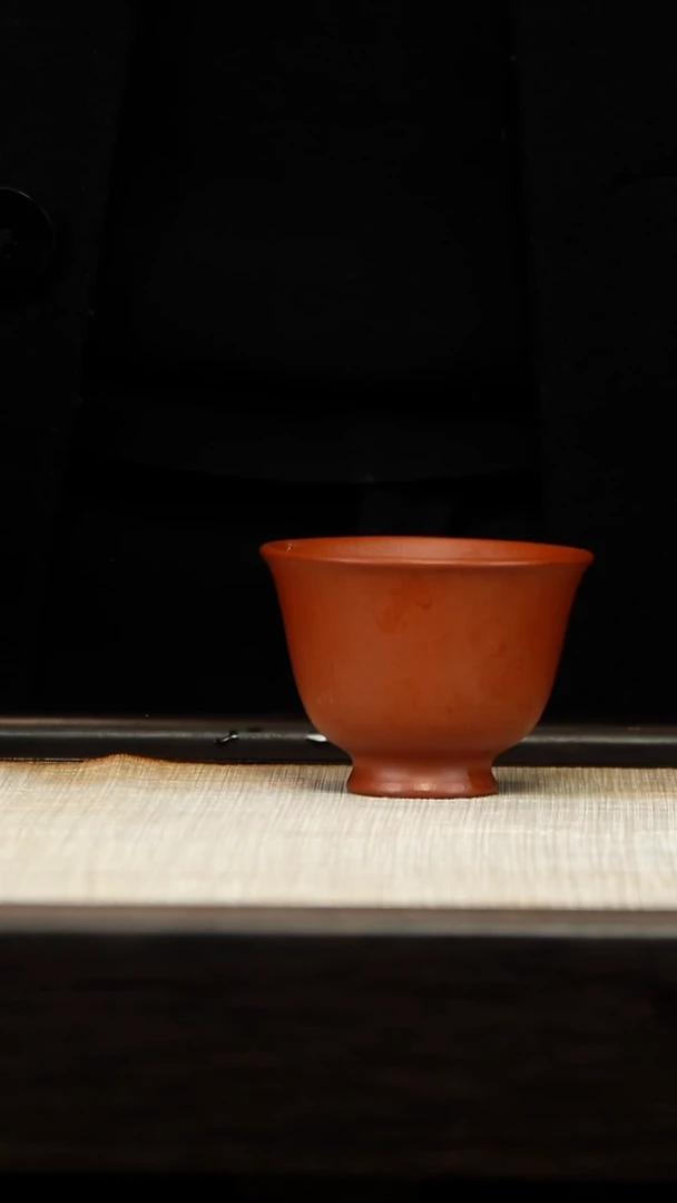 茶壶紫砂朱泥高足杯