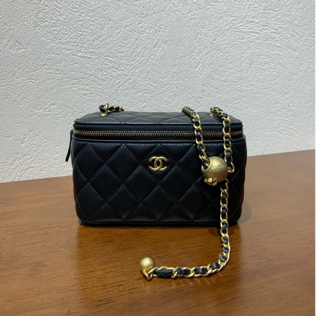 99新 Chanel/香奈儿 24K黑金金球长盒子
