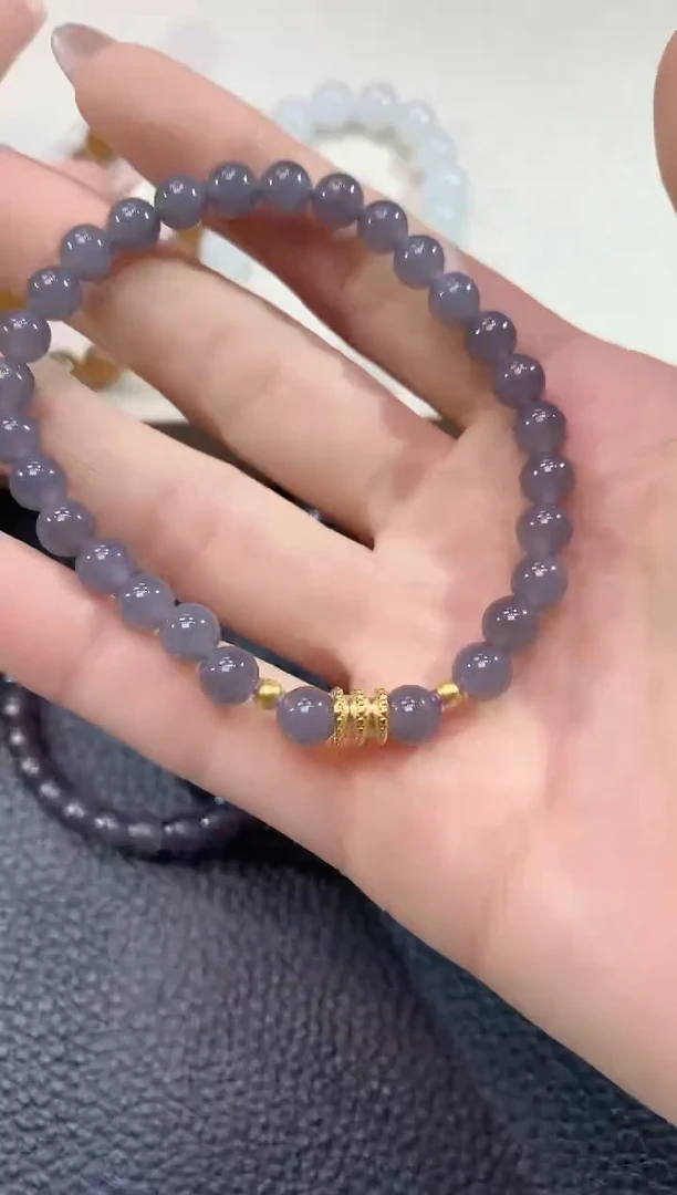 手链足金镶嵌和田玉A50多样性发货一件