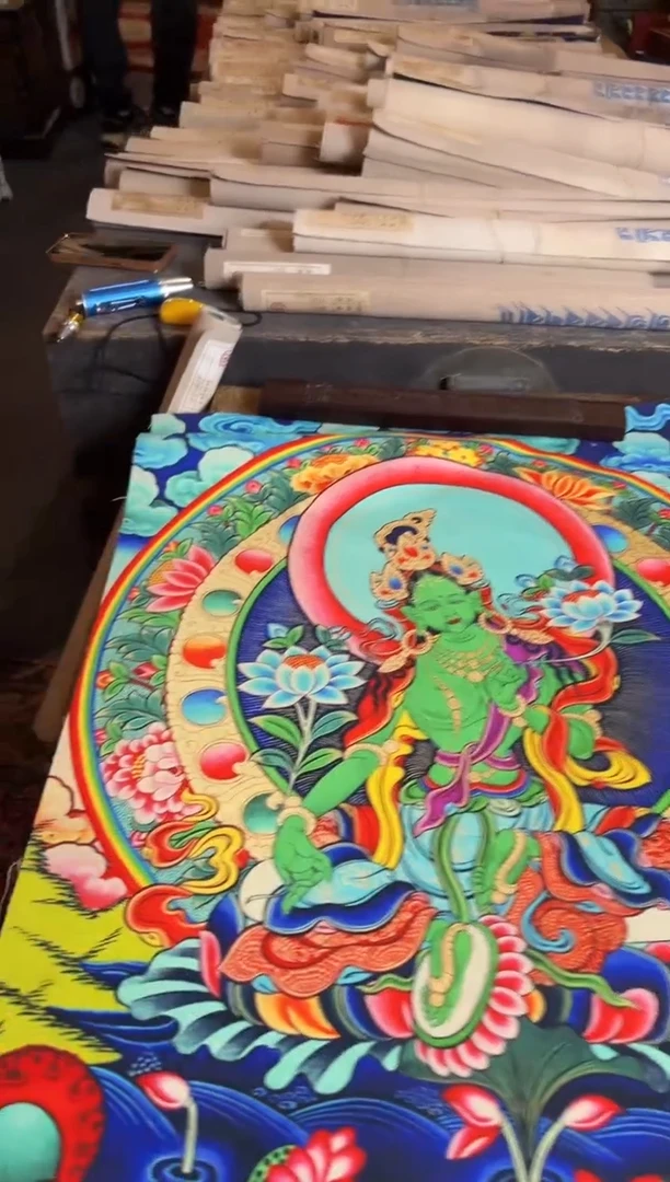 卷轴画手绘唐卡149