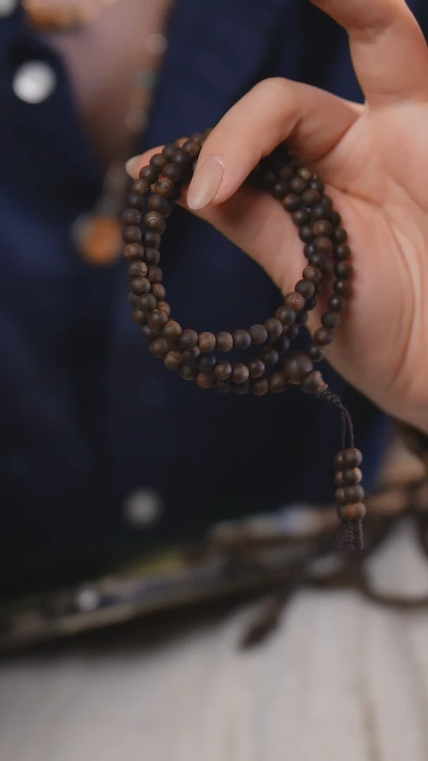 【闪购商品】沉香手串J24112703沉水虫漏