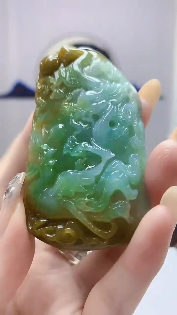 定制翡翠未镶嵌0405DD-毛货挂件74