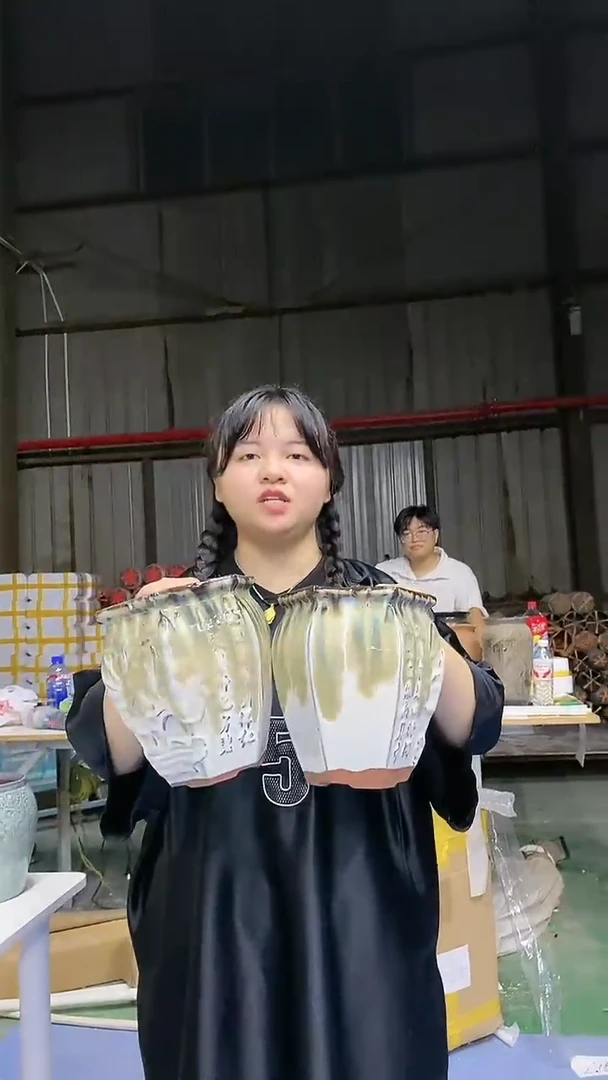 宜兴紫砂粗陶花盆