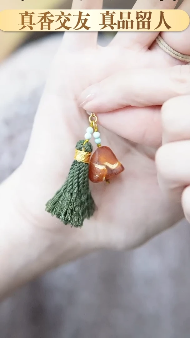 裸石琥珀未镶嵌*蜜蜡小提溜配饰*活扣头可拆*百搭手串项链