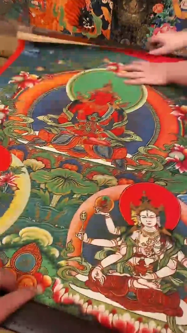 装裱画精美唐卡tk16016