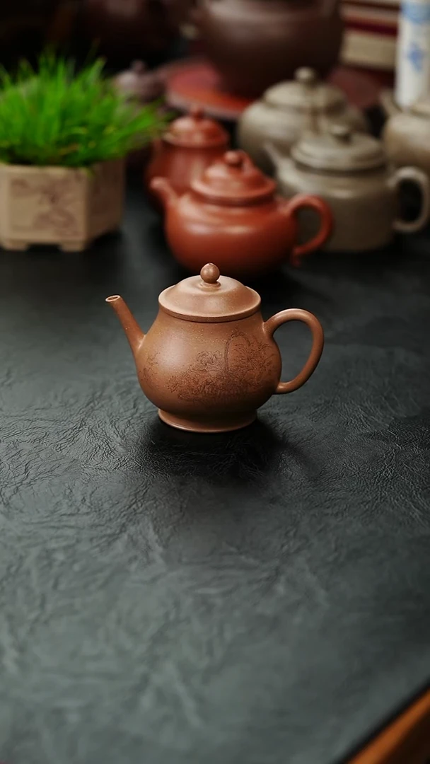 茶壶紫砂阳*周倩老段泥高潘储亚军刻绘