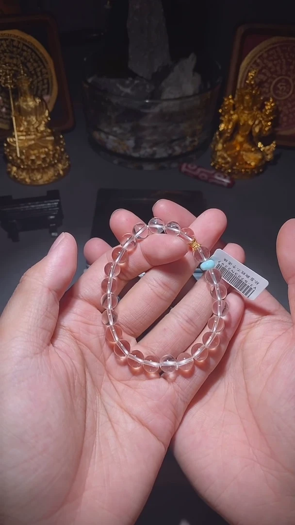 水晶手链未镶嵌白水晶手串