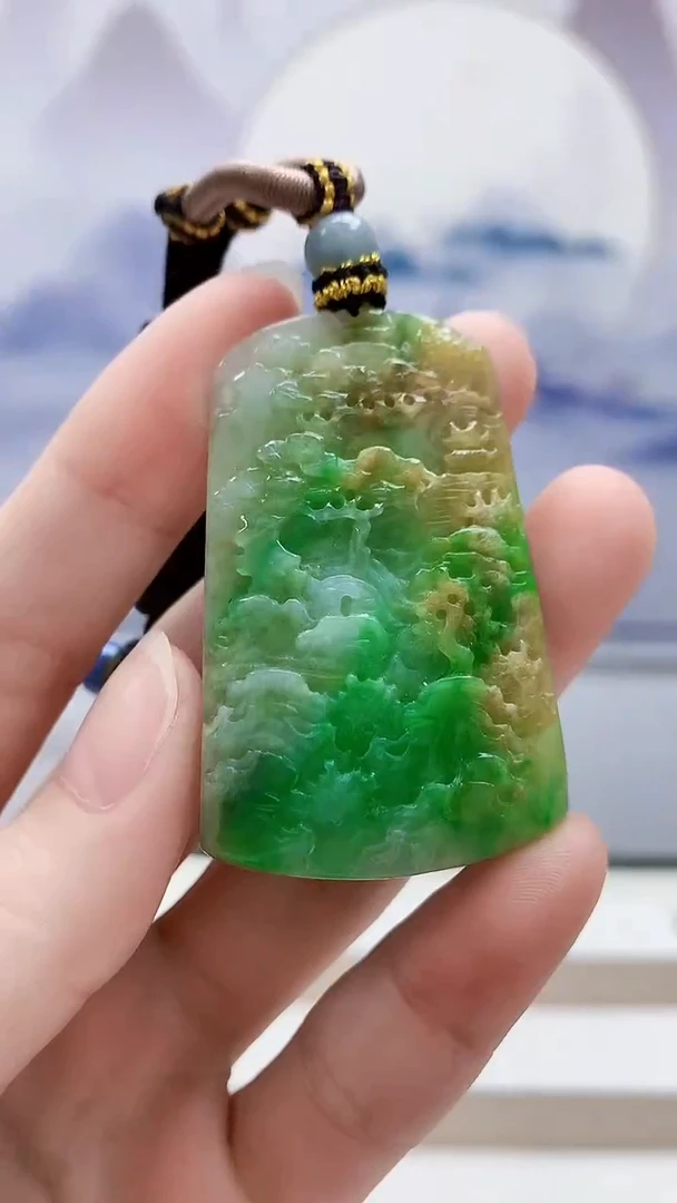 未镶嵌定制翡翠4917ry-毛货挂件64
