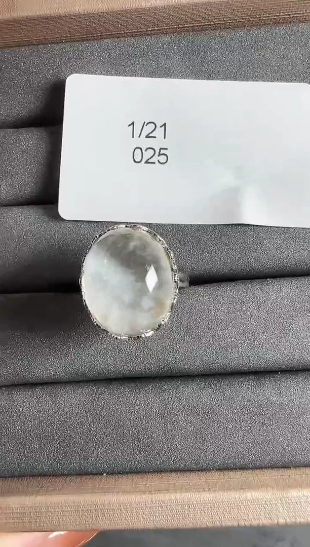 【闪购商品】水晶戒指银S925镶嵌发一（025）