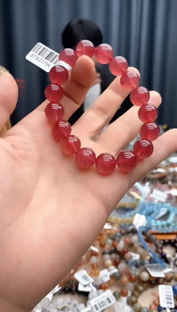 石英质玉手链未镶嵌草莓晶