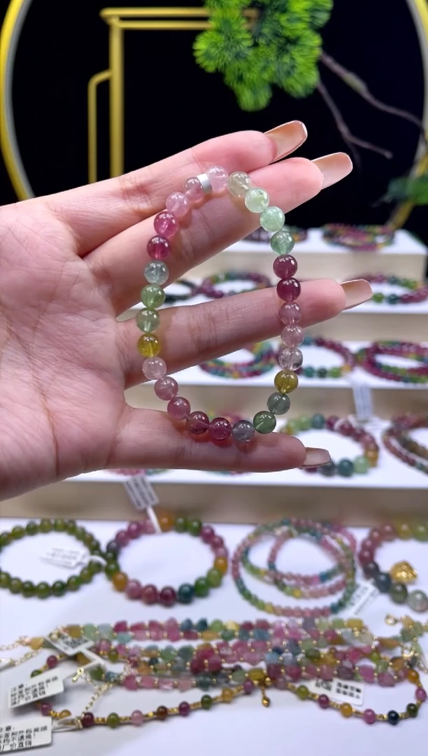 未镶嵌/碧玺6mm+单圈多样性发货