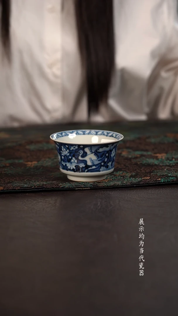雲山敬古蓝地一路莲科马蹄杯