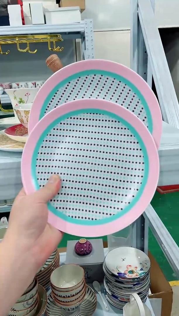 瓷片日用陶瓷（简装）盘子2个