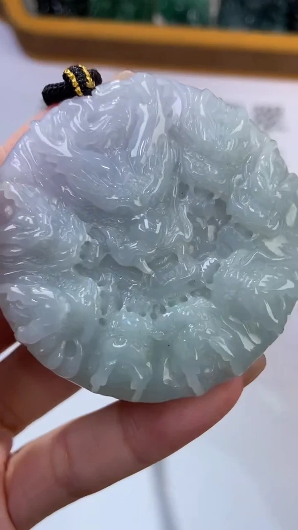 翡翠挂件未镶嵌2228656/九龙牌/多样性发一件