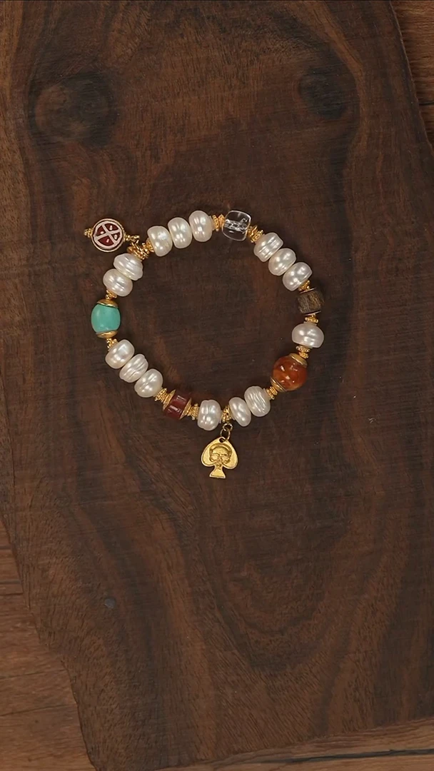 【闪购商品】淡水珍珠手串18K金镶嵌S2867-定制