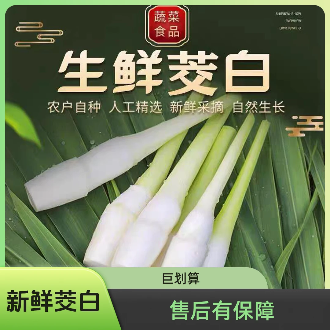 2斤茭白京东上门不泡玉米低价新鲜茭瓜现摘现发新鲜蔬时令高笋农