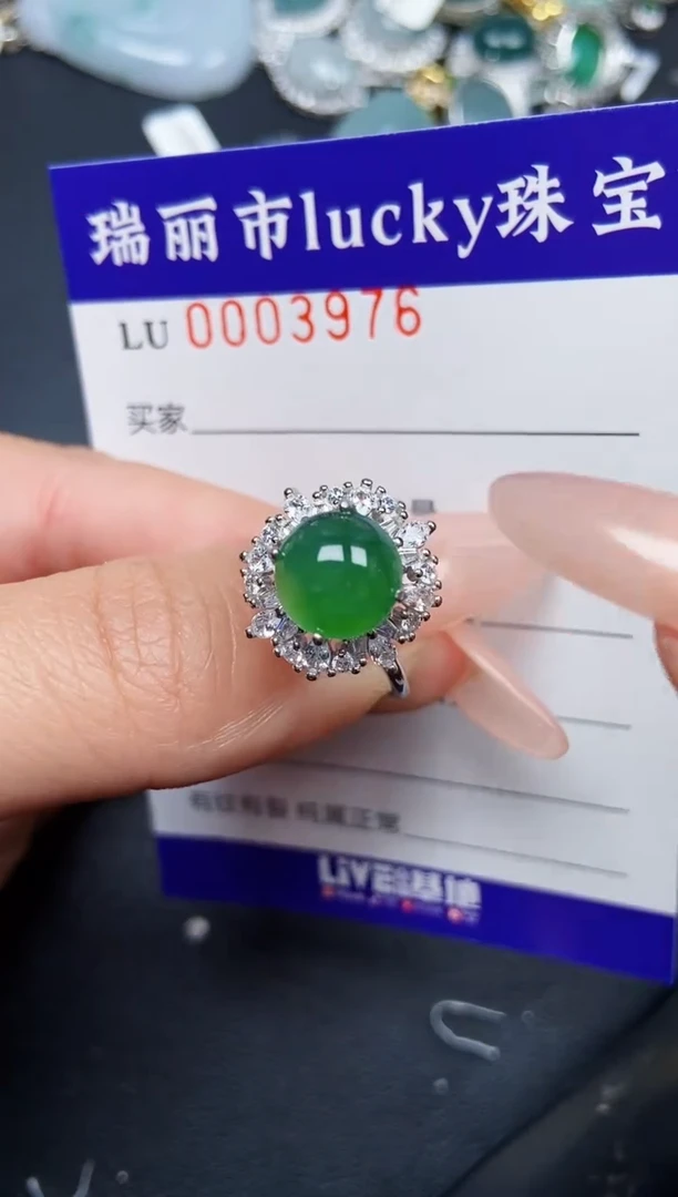 【闪购商品】翡翠颈饰银S925镶嵌3976