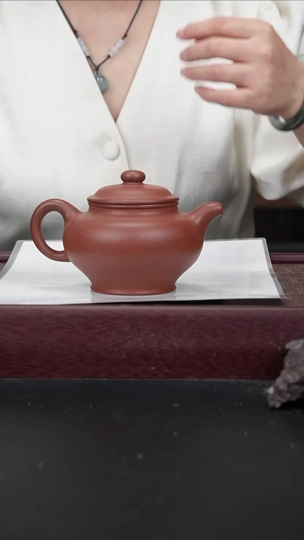 茶壶紫砂xt老朱泥掇只300CC