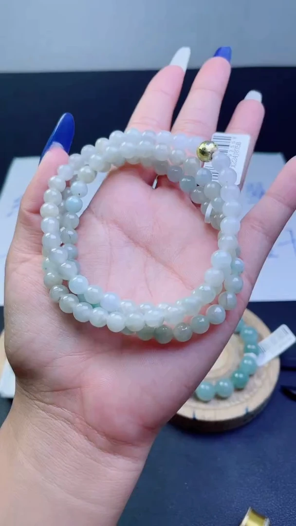 未镶嵌定制翡翠珠串