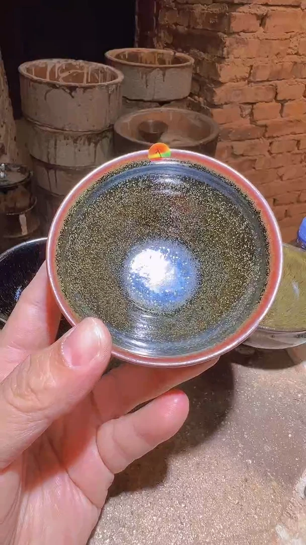 茶盏图*儿1非遗大师修光明柴烧建盏主人杯