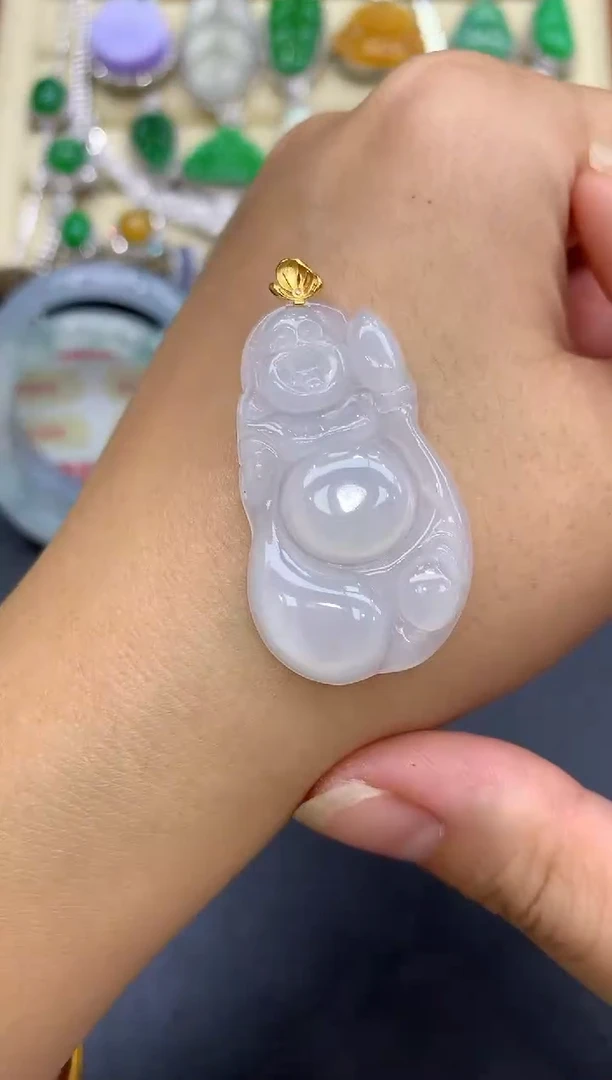 颈饰18K金镶嵌翡翠9-中国好珍宝