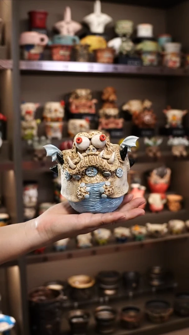 ?*? 泰国进口手工花盆个性创意花盆