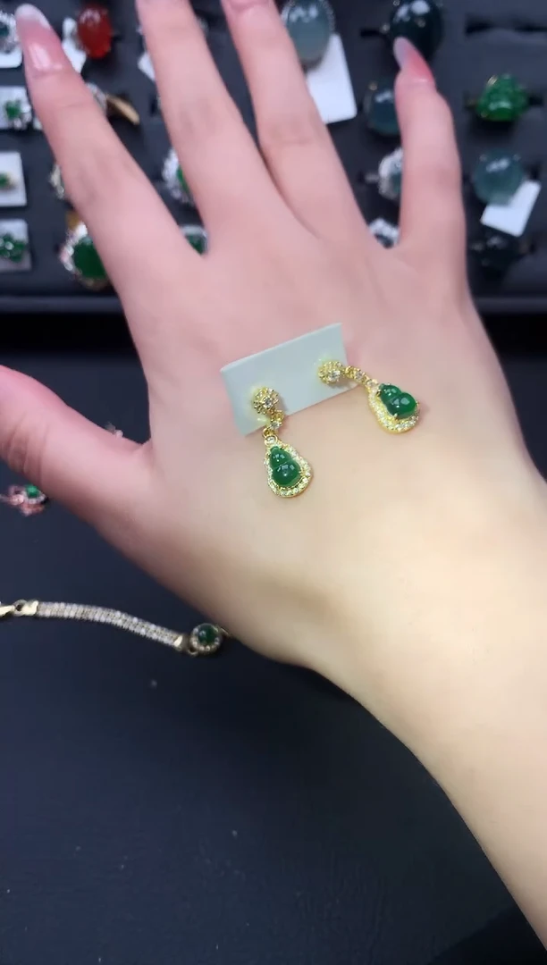 【闪购商品】翡翠戒指银S925镶嵌5241