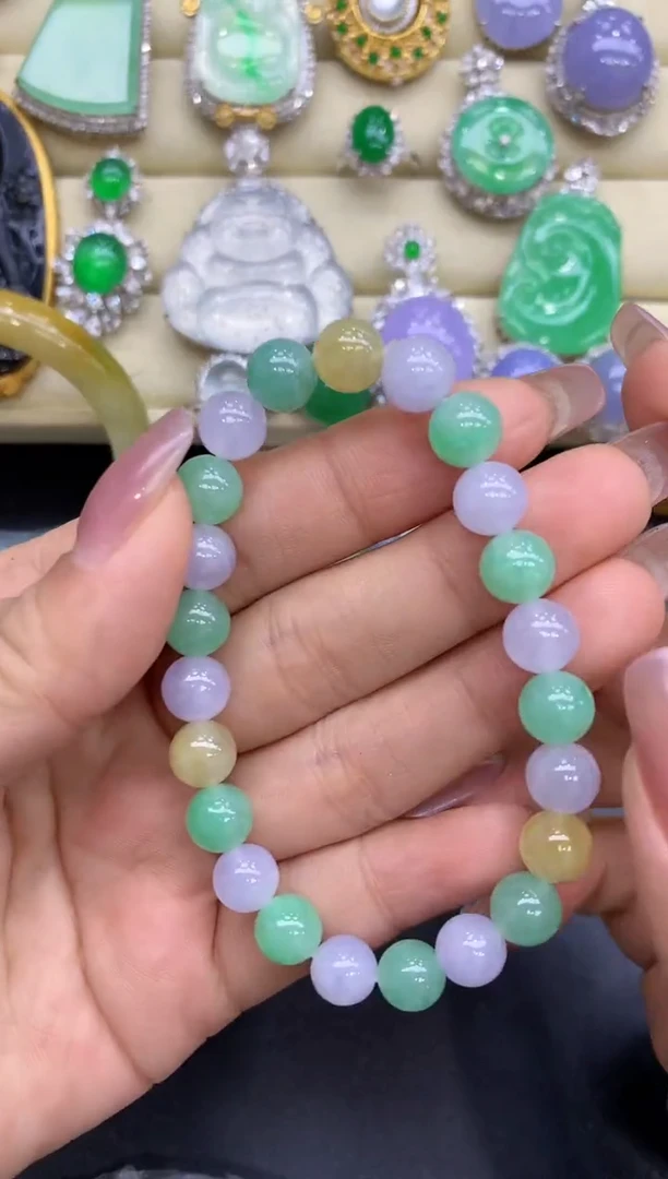 未镶嵌手串翡翠221-中国好珍宝